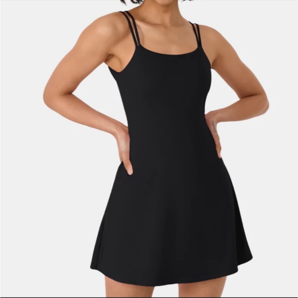 NWT HALARA Everyday Cloudful Double Straps Backless Twisted Activity Dress XL